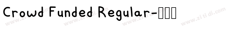 Crowd Funded Regular字体转换